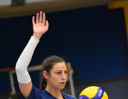 Dékány Bernadett a Vasas meccs előtt